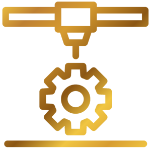 Manufacturing Icon Gold Gradient