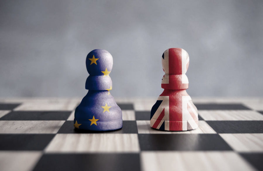 EU-UK Chess board - Northern Ireland Protocol 