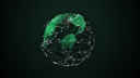 Globe graphic in green